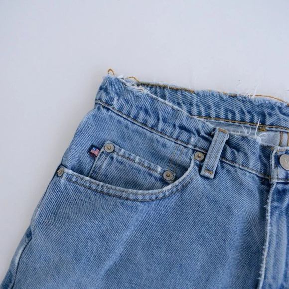 Vintage Ralph Lauren Polo Jeans Company Blue Distressed Relaxed Size 32x30 - Picture 13 of 16